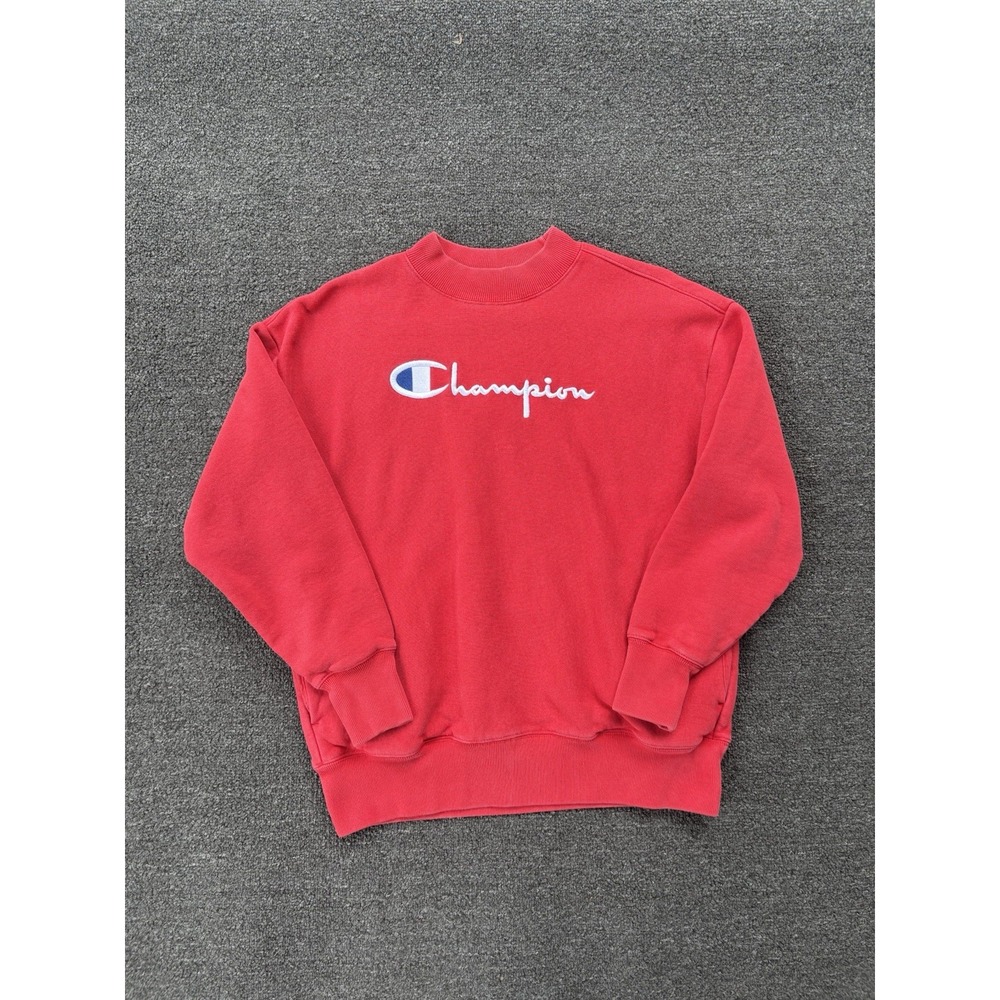 Vintage Champion Reverse Weave Crewneck Sweatshirt Men's Small Red Heavyweight